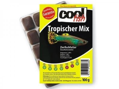 Cool fish Tropischer Mix Fischfutter - Frostfutter für Fische 15 x 100 g