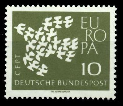 BRD BUND 1961 Nr 367y postfrisch SA1D89A