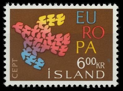 ISLAND 1961 Nr 355 postfrisch X9A3172