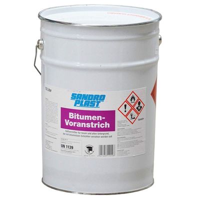 GP.4,70€/ L) 10L Bitumen Voranstrich Bitumengrundierung Schwarzanstrich Haftgrund