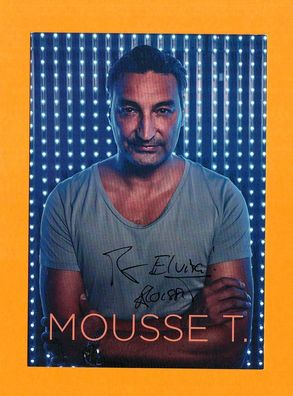Mousse T. - persönlich signierte Originalautogrammkarte (2)