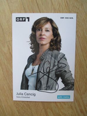 ORF SOKO Kitzbühel Schauspielerin Julia Cencig - handsigniertes Autogramm!!!