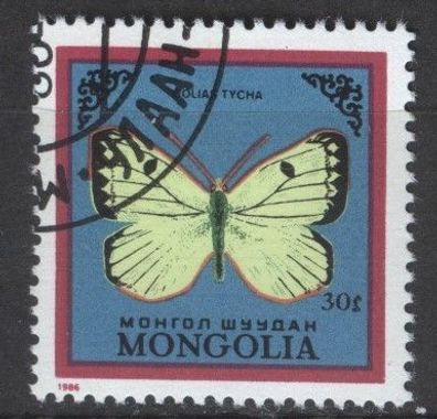 Mongolei Mi 1777 gest Schmetterlinge mot1260
