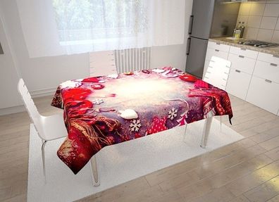 Foto-Tischdecke Weihnachten Tischwäsche Motiv mit Fotodruck Digitaldruck auf Maß
