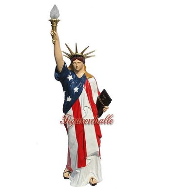 Freiheitsstatue Liberty Weiß New York Figur Lampe Leuchter Artikel Statue Skulptur us