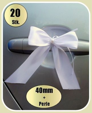 20 Antennenschleifen Autoschleifen Spiegelschleifen Hochzeit (0,59€ Stk)
