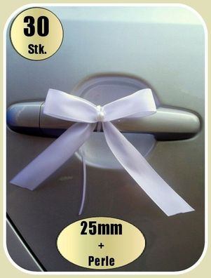 30 Antennenschleifen Autoschleifen Spiegelschleifen Hochzeit (0,49€ Stk)