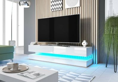 Sideboard Lowboard TV Fernsehschrank FLY 140 cm Kommode inkl LED Highboard NEU