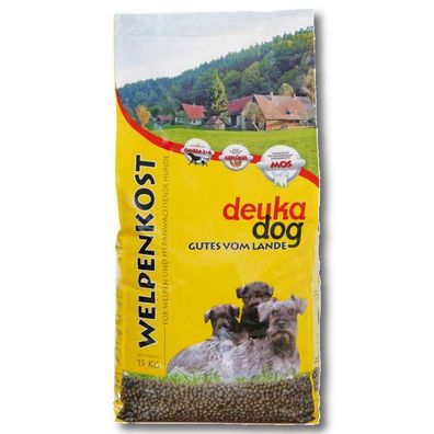 Deuka Dog Welpenkost 15 kg Hundefutter Welpenfutter Aufzucht Aufbaunahrung