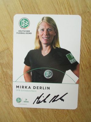 DFB Bundesligaschiedsrichterin Mirka Derlin - handsigniertes Autogramm!!!!