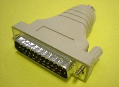 Seriell Adapter Gender Changer 25-polig Stecker auf PS/2 PS2 Stecker
