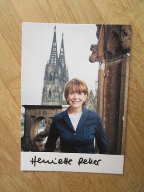 Oberbürgermeisterin Köln Henriette Reker - handsigniertes Autogramm!!!!