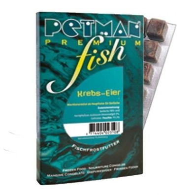 Petman Premium fish Krebs-Eier Fischfutter-Frostfutter für Fische 50 x 100 g