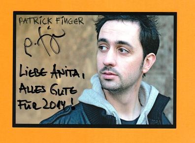 Patrick Finger ( deutscher Schauspieler ) - persönlich signiert