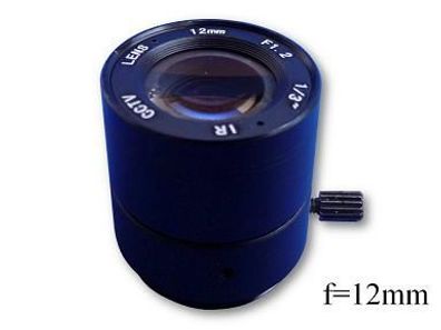 Objektiv MP12, Fixfocal, f=12mm, fix iris Megapixel CS-mount für Kameras