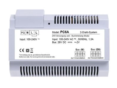Modul PC6 für Anschluss unserer 2-Draht Türsprechanlagen