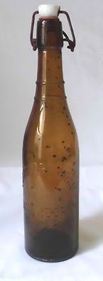 alte Bierflasche Watzdorfer Bräu Watzdorf (Bad Blankenburg) um 1920