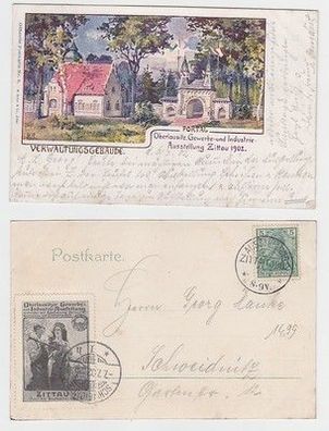 32126 Ak Zittau Oberlausitz Gewerbe- und Industrie Ausstellung 1902