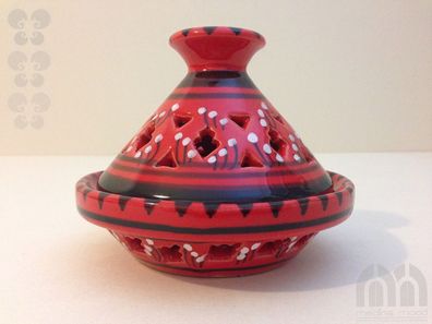 Teelicht Tajin handbemalt Keramik, Lampe, Windlicht, orientalisch, Handarbeit