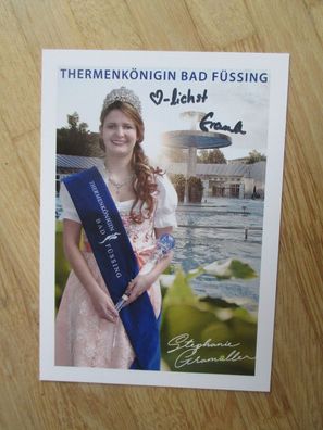 Thermenkönigin Bad Füssing Stephanie Gramüller - handsigniertes Autogramm!!!