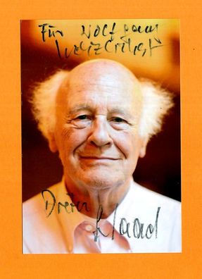 Dieter Schaad - ( deutscher Schauspieler verstorben ) - persönlich signiert