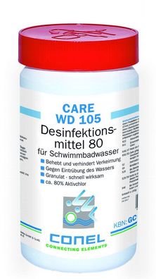 CARE WD 105 Clearwater 80 Aktivchlor 1kg Dose Desinfektionsmittel-Granulat CONEL