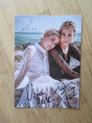 Meise Zwillinge twins - Models Nina & Julia - handsignierte Autogramme!!!!