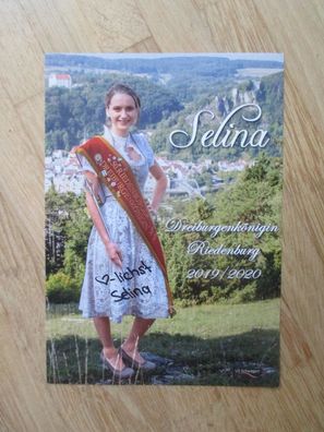 Riedenburger Dreiburgenkönigin 2019/2020 Selina Hirsch - handsigniertes Autogramm!!!