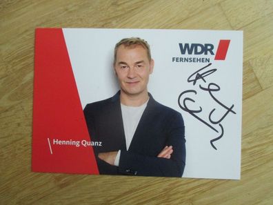 WDR Fernsehmoderator Henning Quanz - handsigniertes Autogramm!!!!