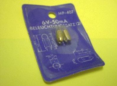 Beleuchtung Analog Messinstrument Messgerät Lämpchen Birnchen Lampen 2er Set 6V 50mA