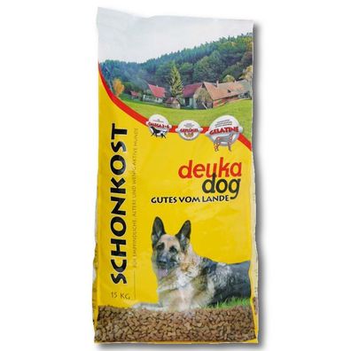 Deuka Dog Schonkost 15 kg Hundefutter Hundenahrung Trockenfutter Vollnahrung