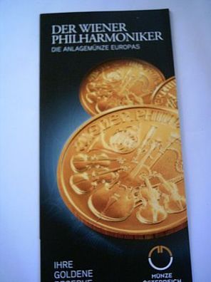 Folder Gold Österreich Wiener Philharmoniker