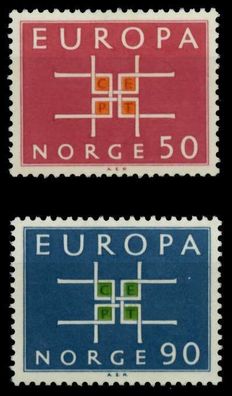 Norwegen 1963 Nr 498-499 postfrisch SA318EE