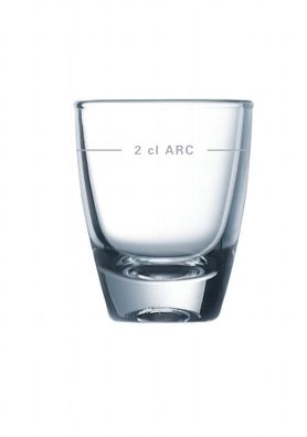 Arcoroc GIN Schnapsglas 35ml mit Füllstrich bei 2cl 6 St