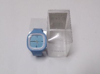AMRINI Silikon Armbanduhr Quarzuhr Uhr Analog Damen Herren blau hellblau