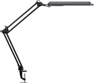 Schreibtischlampe Metall/ Ku. schwarz H. max.450mm m. Tischklemme m. LED