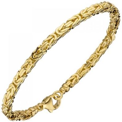 Königsarmband 333 Gold Gelbgold 19 cm Armband Goldarmband