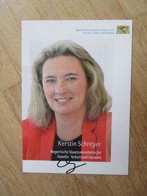 Bayern CSU Staatsministerin Kerstin Schreyer - Autogramm!!!!