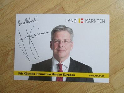 Österreich SPÖ Landeshauptmann von Kärnten Peter Kaiser handsigniertes Autogramm!!!