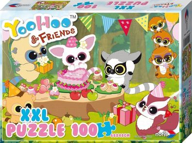 Noris Spiele 606031160 - Yoohoo & Friends XXl Birthday Puzzle, 100 Teile,
