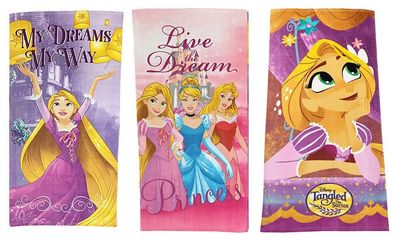 Disney Prinzessinnen traumhafte Handtücher verschiedene Charaktere für Mädchen