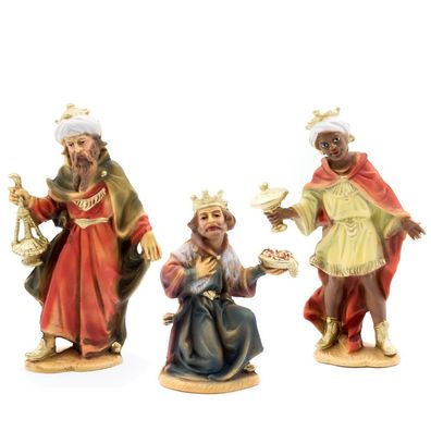 Krippenfiguren Heilige Drei Könige Marolin Plastik 743111 Kunststofffiguren zu 12cm