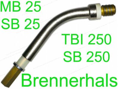 Brennerhals / Brennerkörper MB25 TBI 250 SH25 MB 25 TBI250 MIG/ MAG Brenner NEU