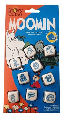 Rory&acute; s Moomins "Geschichten" würfeln mit blauer Würfelbox
