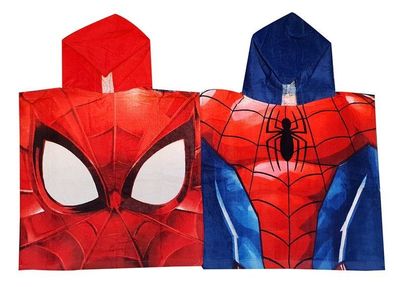 Spider-Man Poncho für Kinder 50 x 100 cm 100% Baumwolle
