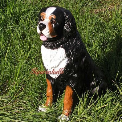 Berner Sennenhund Hunderasse Figur Statue Skulptur Fan Deko Gartenfigur Gartendekorat
