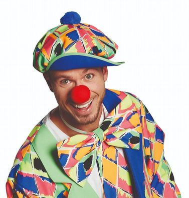 Rubies 4360140 - Clown Schlägerkappe, Mütze - bunt, Karneval