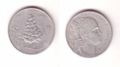 5 Lire Aluminium Münze Italien 1949