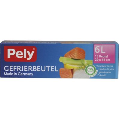 0,45 Euro pro St?ck Pely Gefrierbeutel 6L 15 St?ck made in Germany f?r unsere g