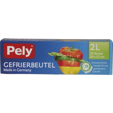 0,23 Euro pro St?ck Pely Gefrierbeutel 2L 30 St?ck made in Germany f?r unsere g